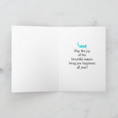 Mele Kalikimaka (Vrolijk Kerstfeest) schildpad, vi Feestdagen Kaart (Binnen)