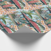Mele Kalikimaka Waimea Santa Wrapping Paper Cadeaupapier (Hoek)