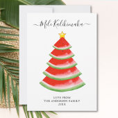 Mele Kalikimaka Watermelon Feestdagenkaart
