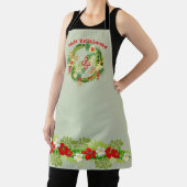 Mele Kalikimaka Wreath Apron Schort (Insitu)