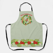 Mele Kalikimaka Wreath Apron Schort (Voorkant)