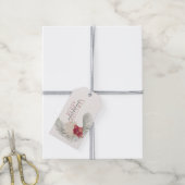 Mele Kalikimaka Wreath, Hawaiian Style Kerstmis Cadeaulabel (Met Touw)