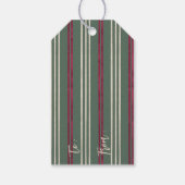 Mele Kalikimaka Wreath, Hawaiian Style Kerstmis Cadeaulabel (Achterkant)