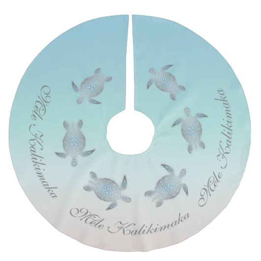 Mele Kalikimaka | ZEE | Kerstmis in Hawaïti Kerstboom Rok (Voorkant)