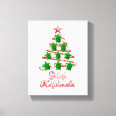 Mele Kalikimaka Zee Turtles Canvas Afdruk (Voorkant)