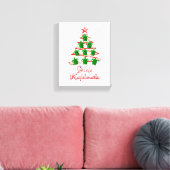 Mele Kalikimaka Zee Turtles Canvas Afdruk (Insitu (Woonkamer))