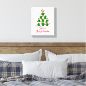 Mele Kalikimaka Zee Turtles Canvas Afdruk (Insitu (Slaapkamer))