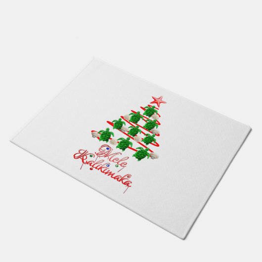Mele Kalikimaka Zee Turtles Deurmat (Schuin)