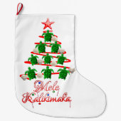 Mele Kalikimaka Zee Turtles Grote Kerstsok (Voorkant)