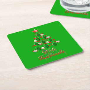 Mele Kalikimaka Zee Turtles Kartonnen Onderzetters