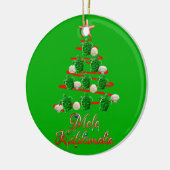 Mele Kalikimaka Zee Turtles Keramisch Ornament (Links)