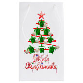 Mele Kalikimaka Zee Turtles Klein Cadeauzakje (Achterkant)