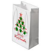 Mele Kalikimaka Zee Turtles Klein Cadeauzakje (Achterkant Gekanteld)