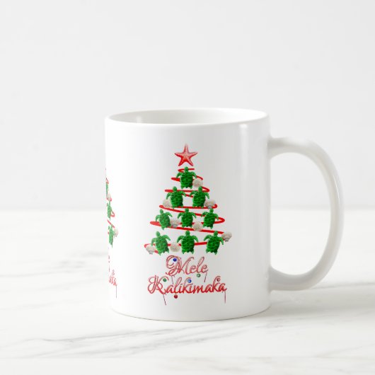 Mele Kalikimaka Zee Turtles Koffiemok (Rechts)