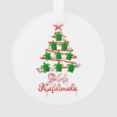 Mele Kalikimaka Zee Turtles Ornament (achterkant)