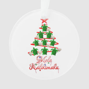 Mele Kalikimaka Zee Turtles Ornament