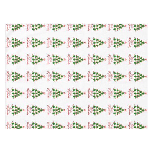 Mele Kalikimaka Zee Turtles Tafelkleed (Voorkant (Horizontaal))