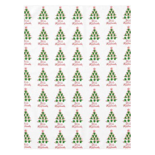 Mele Kalikimaka Zee Turtles Tafelkleed (Voorkant)
