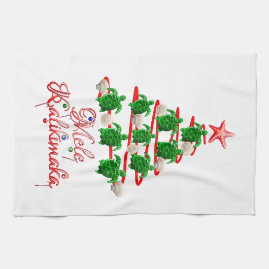 Mele Kalikimaka Zee Turtles Theedoek