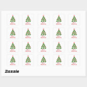 Mele Kalikimaka Zee Turtles Vierkante Sticker (Vel)