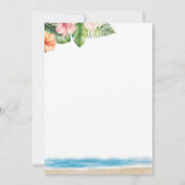 Mele Kalimaka Hawaii Palm Tree Kerstfeest Kaart (Achterkant)