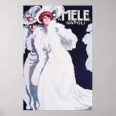 Mele Napoli Art Nouveau Poster (Voorkant)