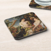 Meleager en Atalanta (olie op doek) Bier Onderzetter (Linkerzijde)