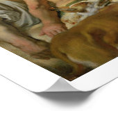 Meleager en Atalanta (olie op doek) Poster (Hoek)