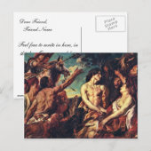 Meleager en Atalante door Jacob Jordaens Briefkaart (Voorkant / Achterkant)