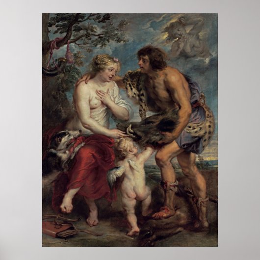 Meleager en Atalante Poster (Voorkant)