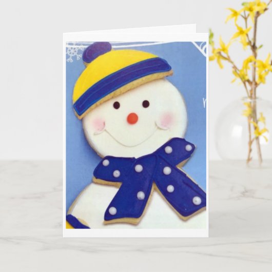 ****MELEN EN GELUIDEN VAN CHRISTMASTIME*** KAART (Gele Bloem)