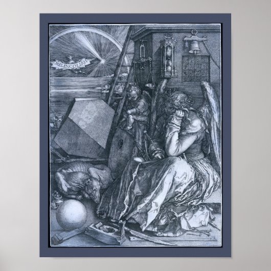 Melencolia I van Albrect Durer Poster (Voorkant)