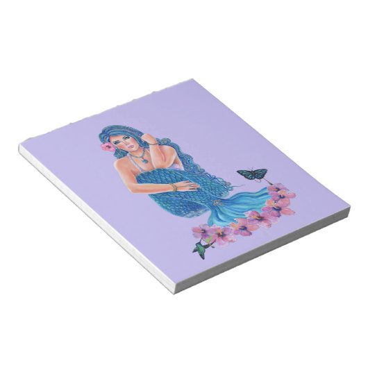 Melesandria tropische zeemeermin art van Renee Lav Notitieblok (Schuin)