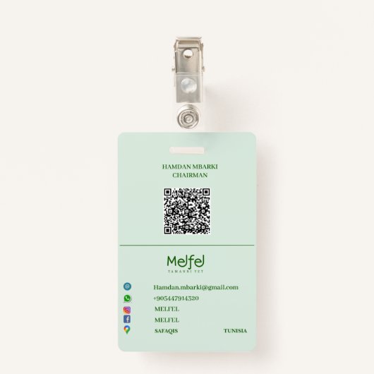 MELFEL BADGE (Achterkant met clip)