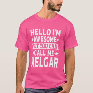 Melgar achternaam Noem me Melgar Family Team achte T-shirt