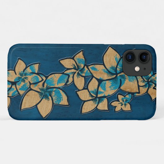 Melia Hawaiian Plumeria Faux Case-Mate iPhone Case (Achterkant (horizontaal))