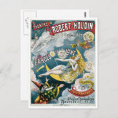 Melies ~ Franse Magische Magische Wet Briefkaart (Voorkant / Achterkant)