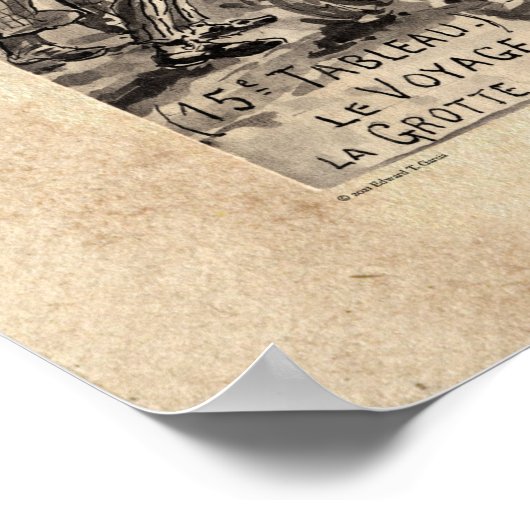 Méliès Voyage dans la Lune Tableau 15 Poster (Hoek)