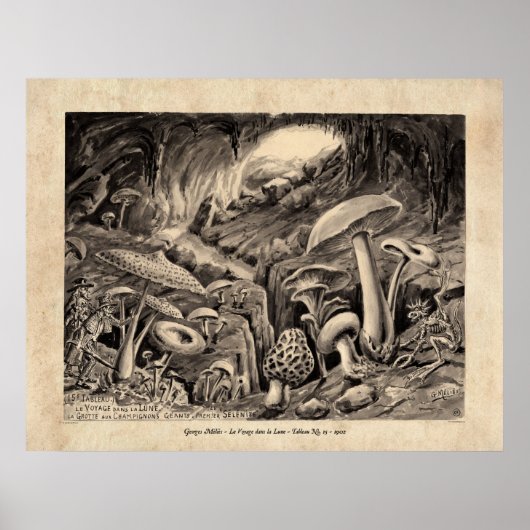 Méliès Voyage dans la Lune Tableau 15 Poster (Voorkant)