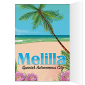 Melilla: Poster van de Spaanse autonome stadsreis. (Binnen (Links))