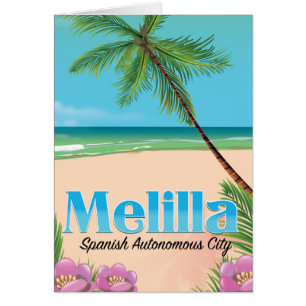 Melilla: Poster van de Spaanse autonome stadsreis.