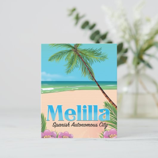 Melilla: Poster van de Spaanse autonome stadsreis. (Staand voorkant)