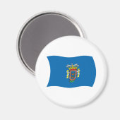 Melilla Vlag Magneet (Voorkant / Achterkant)