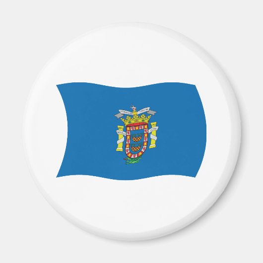 Melilla Vlag Magneet (Voorkant)