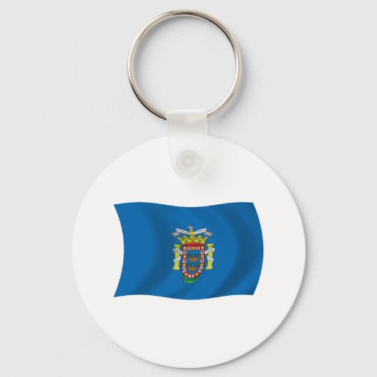 Melilla Vlag Sleutelhanger (Voorkant)