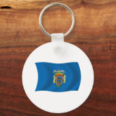 Melilla Vlag Sleutelhanger (Voorkant)