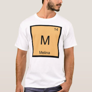 Melina Naam Chemie Element Periodiek Systeem T-shirt
