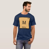 Melina Name Chemistry Element Periodic Table T-shirt (Voorkant volledig)