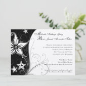 Melinda & Boris Wedding Invites Kaart (Staand voorkant)