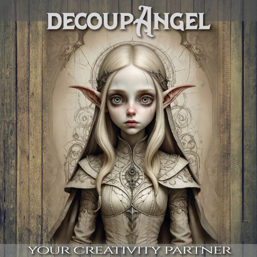 Melinda de Elf - Decoupage - Tissuepapier